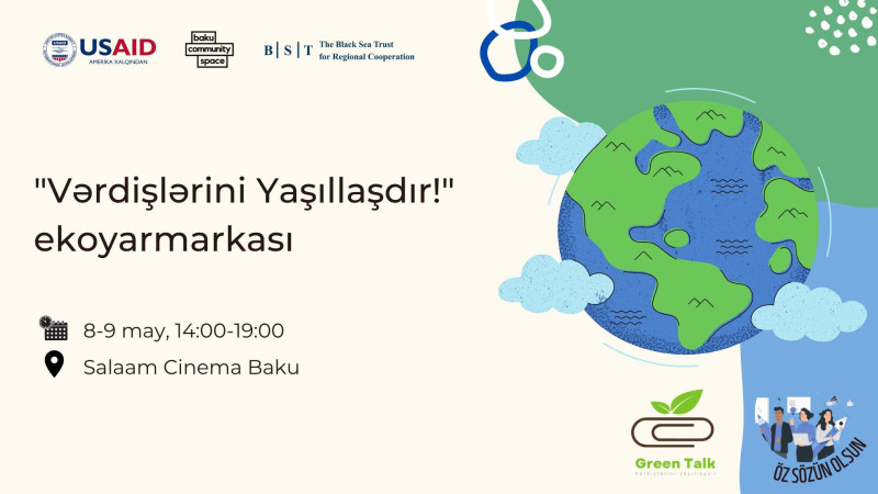 Bakıda Vərdişlərini yaşıllaşdır adlı ekoyarmarka keçiriləcək