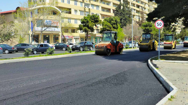 Sabunçu: Bakıxanov qəsəbəsinin bir küçəsi əsaslı təmir olunub