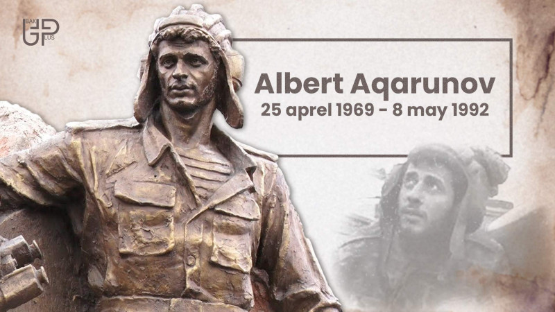 Bu gün Azərbaycanın Milli Qəhrəmanı Albert Aqarunovun doğum günüdür
