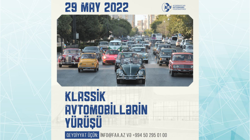Bakıda retro avtomobillərin yürüşü olacaq