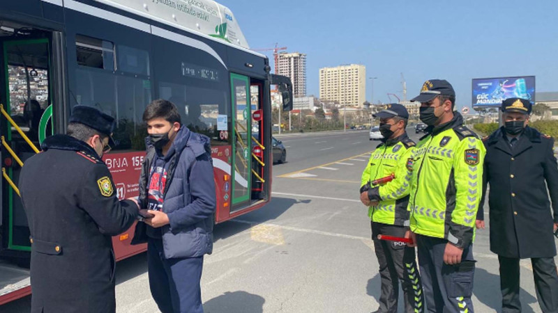 Polis Səbail rayonunda reyd keçirib