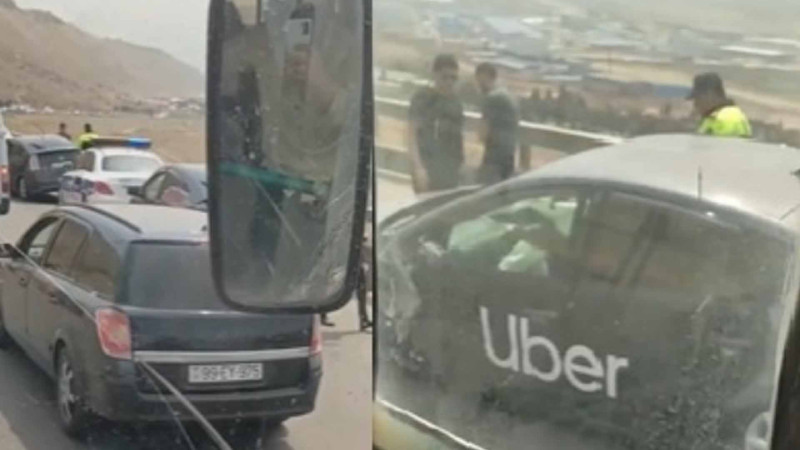 Bakıda daha bir “Prius” qəzaya uğrayıb