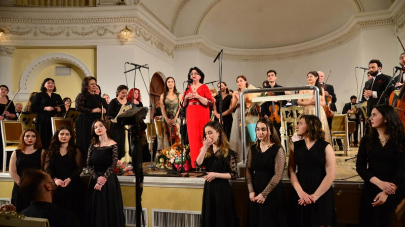 Xalq artisti Zəhra Quliyevanın yubileyi Azərbaycan Dövlət Akademik Filarmoniyasında qeyd edilib