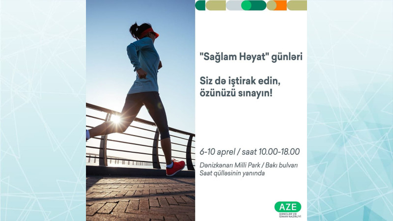 Bakı Bulvarında “Sağlam həyat” günləri keçiriləcək