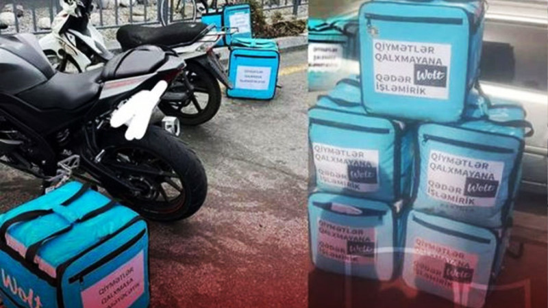 “Wolt” şirkətinin kuryerləri etiraz olaraq mobil proqramını dondurublar