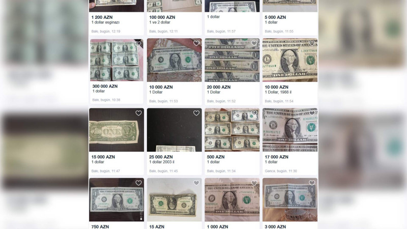 1 dollarlıq əsginasların fantastik qiymətə satılmasının səbəbi nədir?