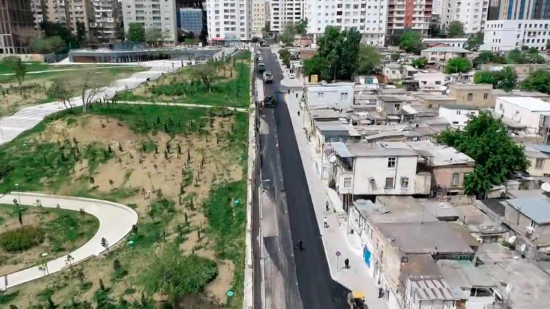 Yasamal rayonunda yollarda təmir işləri aparılır