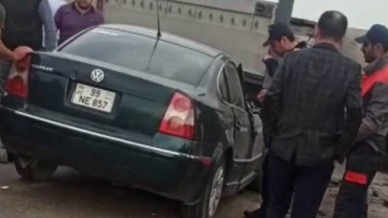Bakıda yol qəzasında sürücünün qulağından qan gəlib