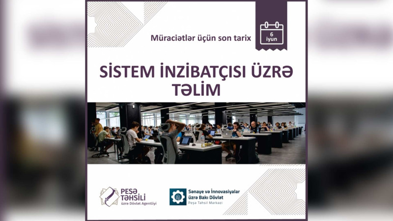Bakıda “Sistem inzibatçısı” üzrə təlim keçiriləcək