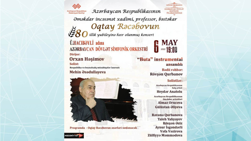 Bakıda görkəmli bəstəkar Oqtay Rəcəbovun yubileyi qeyd olunacaq