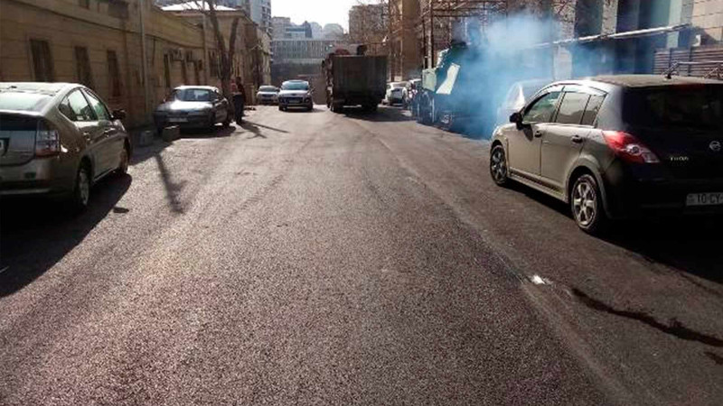 Nəsimi rayonunun müxtəlif ünvanlarında abadlıq işləri aparılır