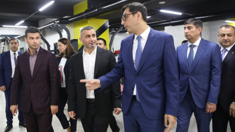 Bakıda Qurban Qurbanovun My Class fitnes klubunun açılışı olub