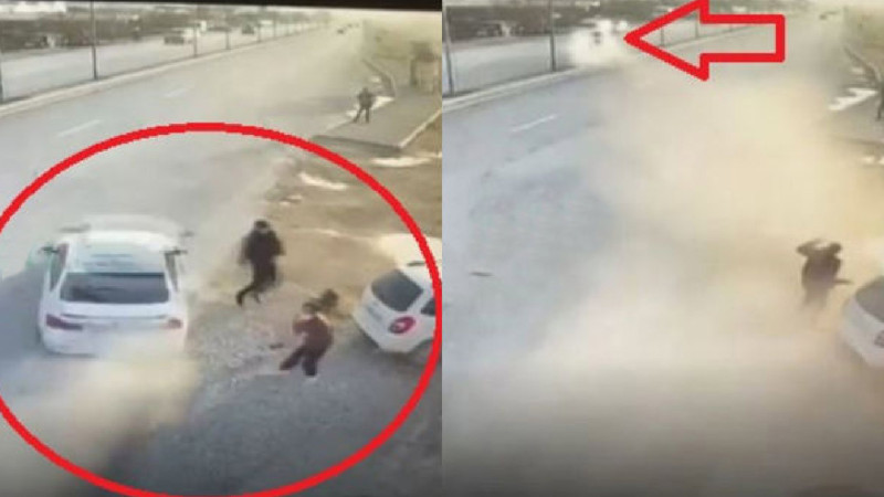 Zabrat yolunda 3 nəfər son anda ölümdən xilas olub