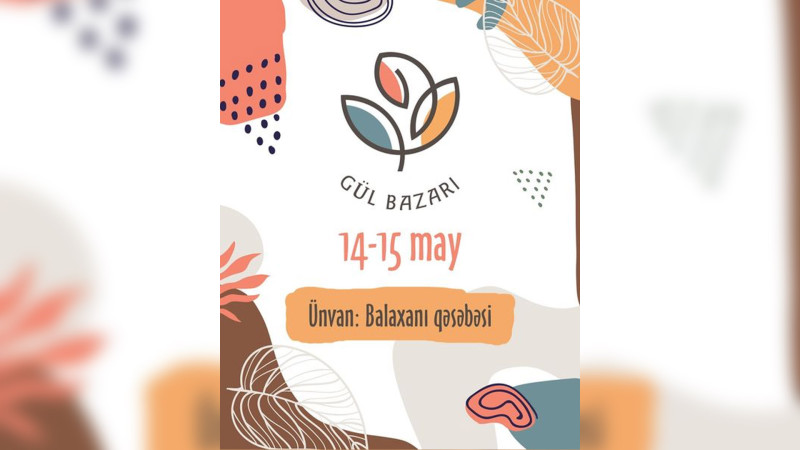 Sabunçu: Balaxanı qəsəbəsində gül yarmarkası keçirilir