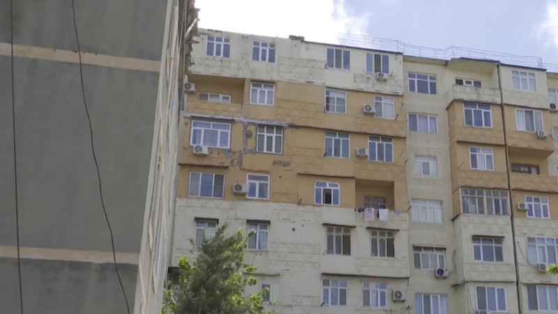 Sabunçu: Bakıxanov qəsəbəsində yeni tikilinin sakinləri şikayət edirlər