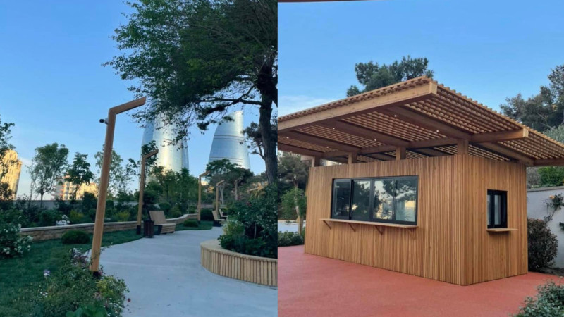 Bakıda “Alov qüllələrinin parkı” açılışa hazırlanır