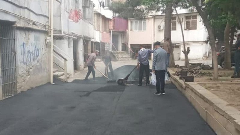 Bakıda məhəllədaxili yollar abadlaşdırılır