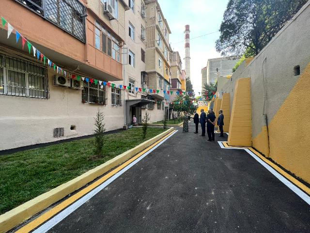 Nəsimi rayonunda daha bir bina təmirdən sonra vətəndaşların istifadəsinə verilib