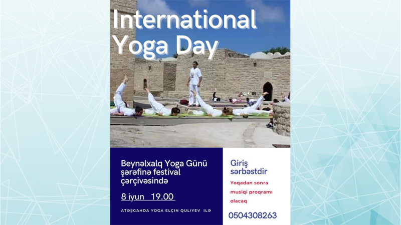 Beynəlxalq Yoqa Günü ilə əlaqədar açıq dərs keçiriləcək