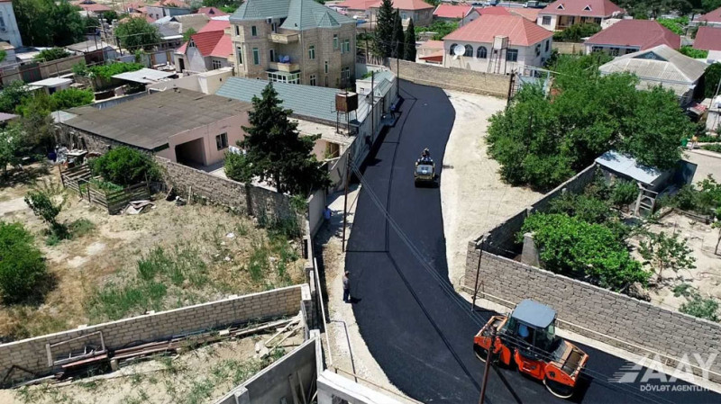 Bülbülə qəsəbəsinin yollarında yenidənqurma işləri aparılır