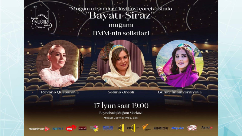 Beynəlxalq Muğam Mərkəzində Bayatı-Şiraz axşamı keçiriləcək