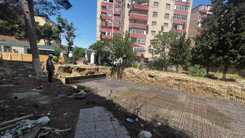 Binə qəsəbəsində qanunsuz tikintinin qarşısı alınıb