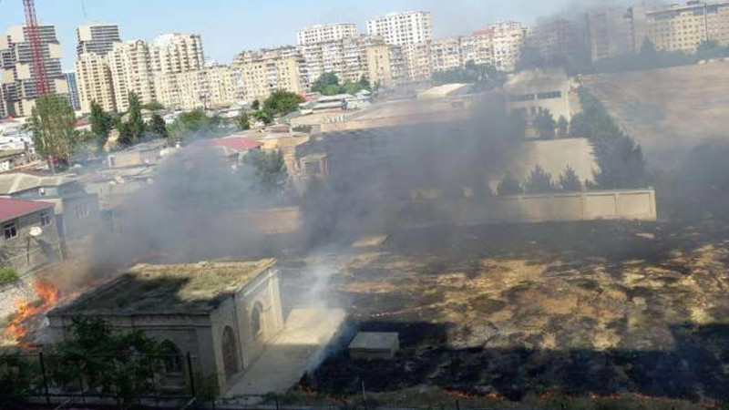 Yasamal rayonunda yanğın olub