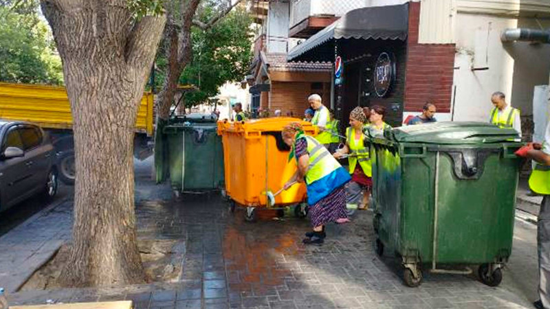 Nəsimi rayonunda təmizlik işləri aparılır