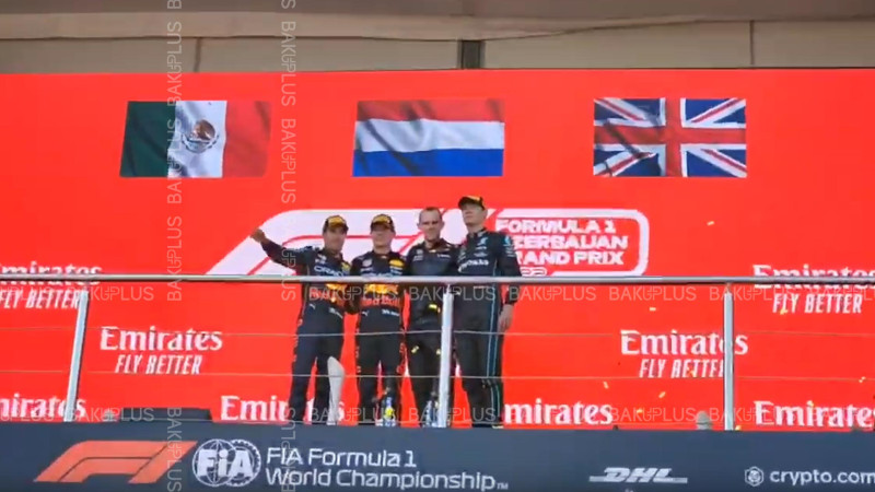 Bakıda Formula 1-in qalibləri mükafatlandırılıb