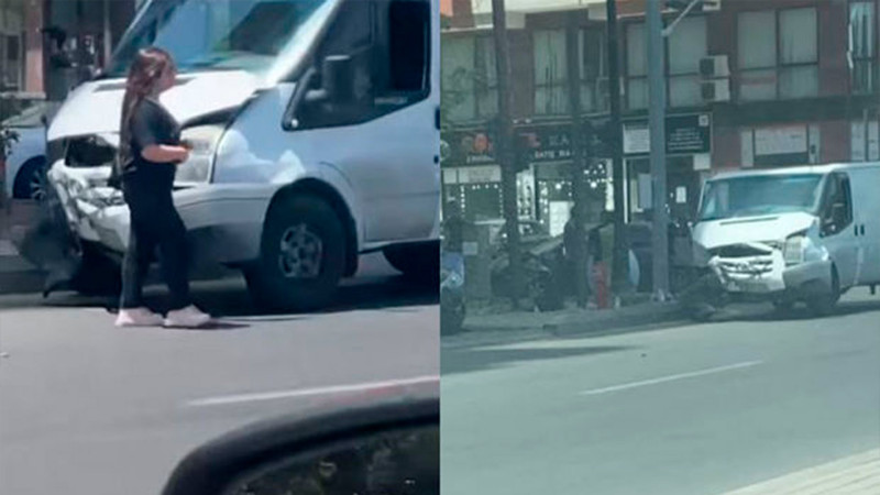 Bakının mərkəzində yük avtomobili qəzaya düşüb