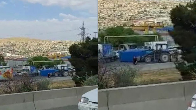 Xocəsəndə yol qəzası nəticəsində tıxac yaranıb