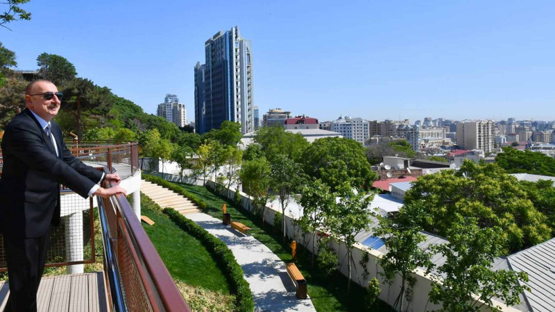 Bakıda Çəmbərəkənd parkının rəsmi açılışı olub