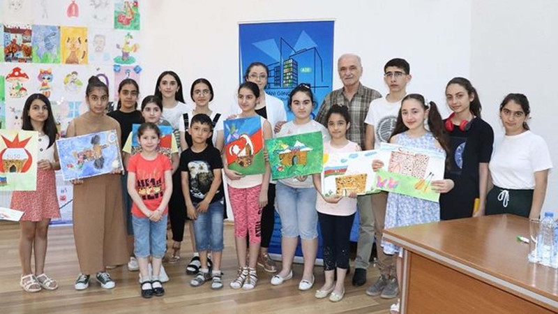 Mənim rəngli dünyam adlı rəsm müsabiqəsi yekunlaşıb