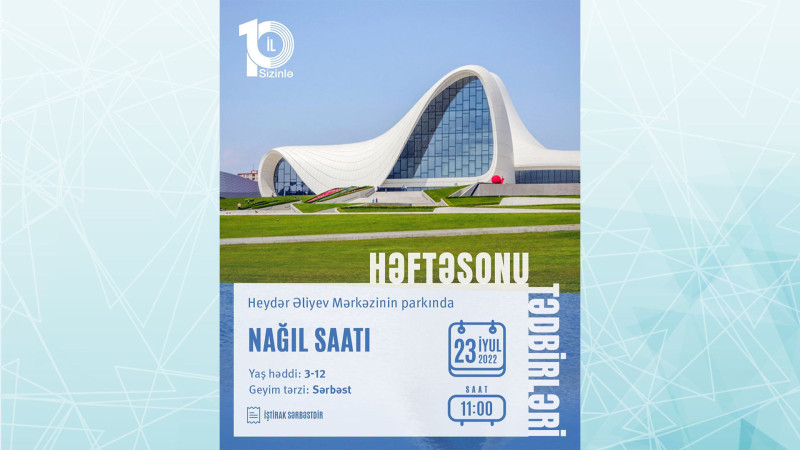 Bakıda uşaqlar üçün “Nağıl saatı” tədbiri baş tutacaq