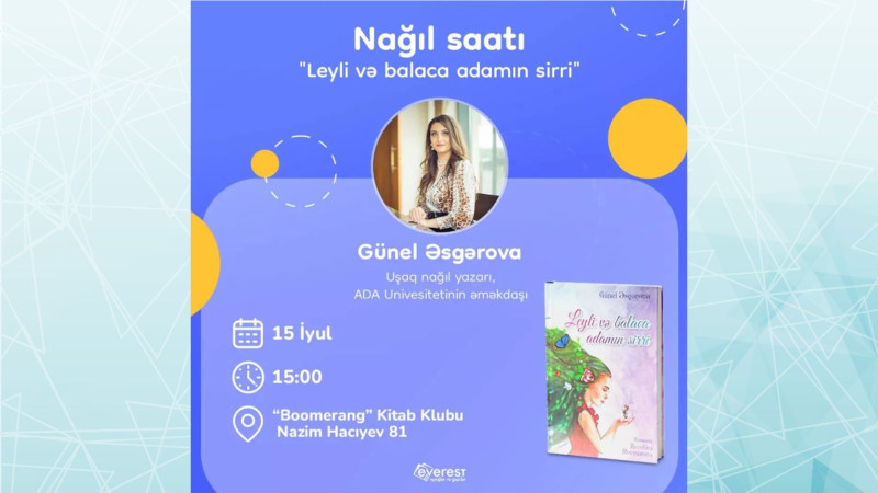 Boomerang Kitab Klubunda ödənişsiz nağıl saatı keçriləcək