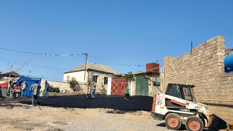 Bülbülə qəsəbəsində yenidənqurma işləri aparılır