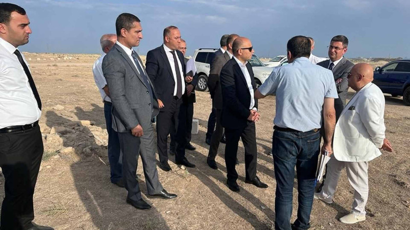 Türkan qəsəbəsində tarixi abidələrə baxış keçirilib