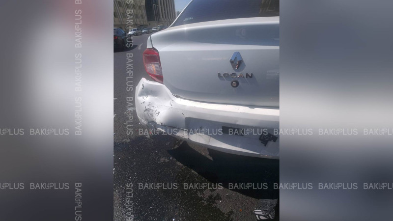 Bakı bulvarının yaxınlığında üç avtomobil toqquşub