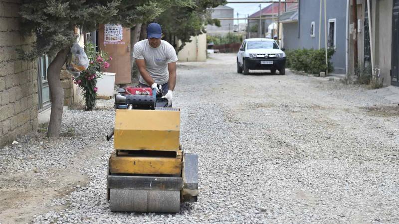 Yeni Ramanada içməli su şəbəkəsi inşa olunur