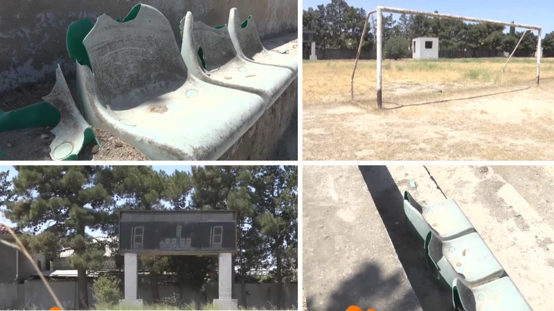 Buzovna qəsəbəsində 65 illik stadion baxımsız vəziyyətdədir