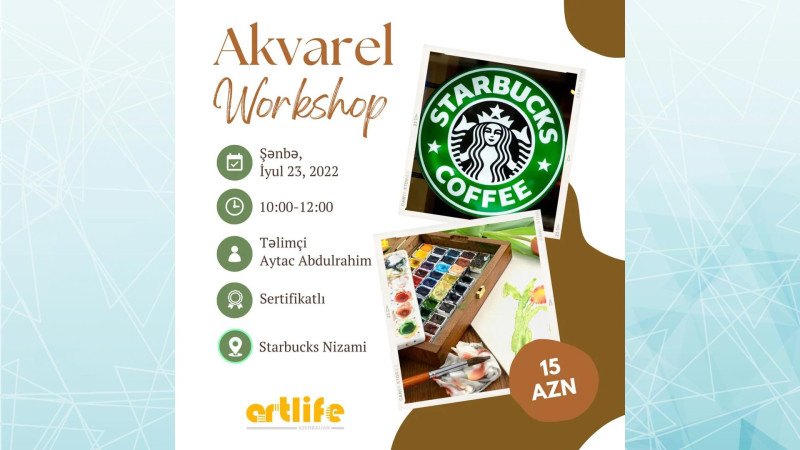 Bakıda akvarel üzrə master-klas keçiriləcək