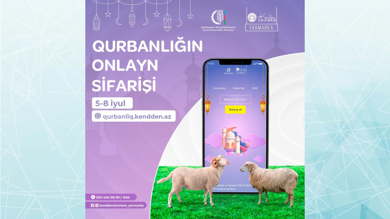 Bu gündən qurbanlıq qoyunları onlayn sifariş etmək mümkün olacaq