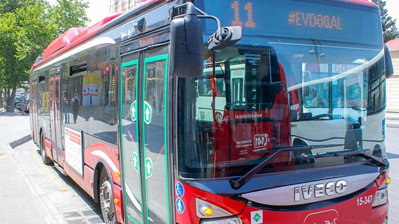 Bakıda 11 nömrəli avtobuslar başqa yol ilə hərəkət edəcəklər