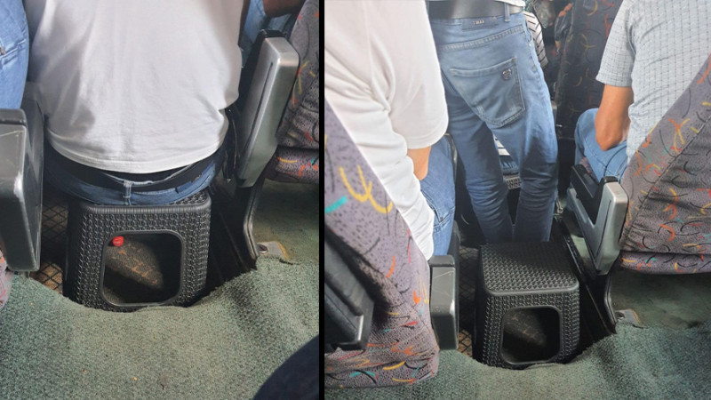 Bakı Avtovağzalından çıxan avtobusda qanunsuz sərnişindaşıma həyata keçirilir