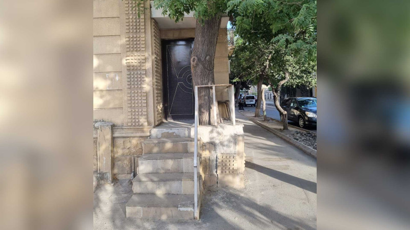 Bakıda betonlanan ağacın dibi təmizlənib