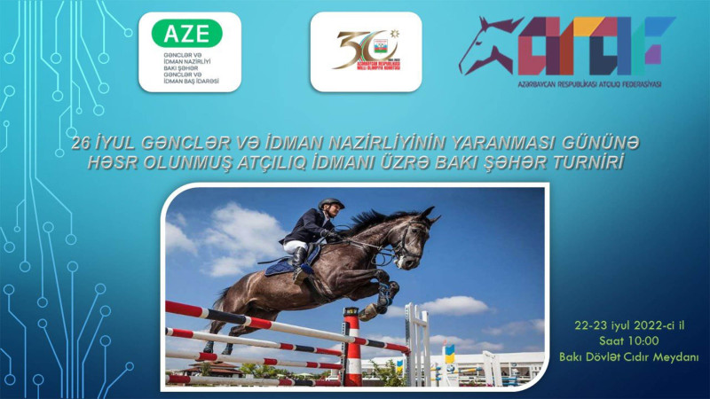 Bakı Dövlət Cıdır Meydanında atçılıq idmanı üzrə turnir keçiriləcək