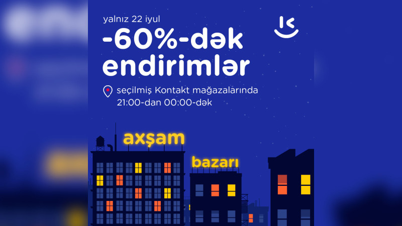 Məşhur mağazada 3 saatlıq endirim kampaniyası keçiriləcək