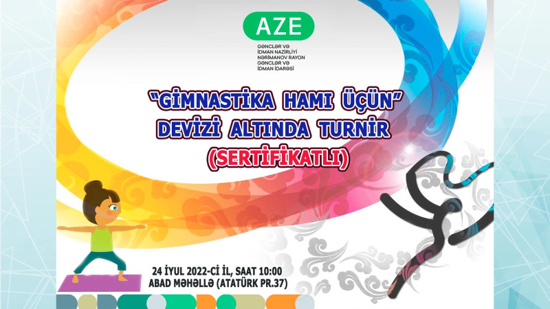 Nərimanov rayonunda Gimnastika hamı üçün tədbiri təşkil olunacaq