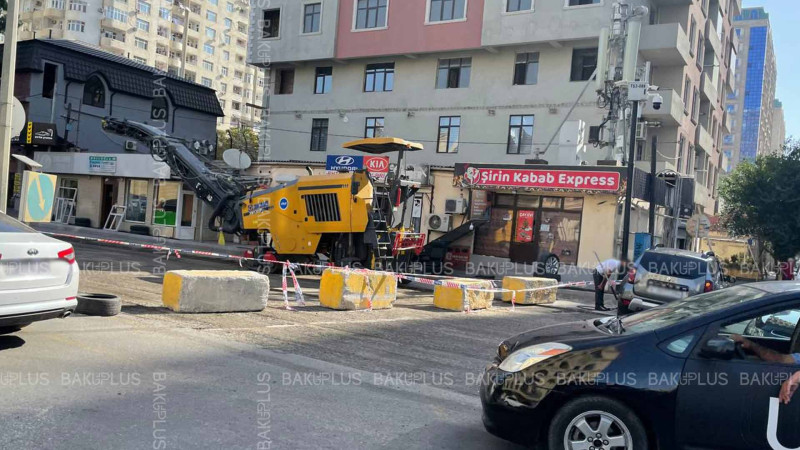 Nəsimi rayonunda bu küçədə avtomobillərin hərəkətinə məhdudiyyət qoyulub