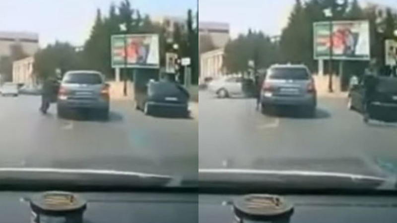 Bakıda polis patrulu sürücüyə kömək etməklə qəzanın qarşısını alıb